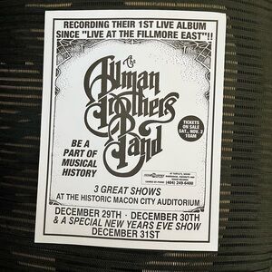 1991 Allman Brothers flyer